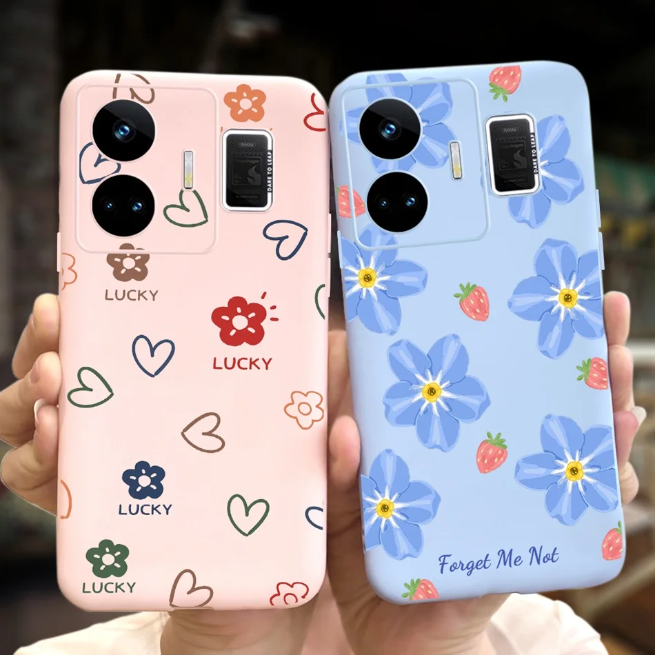 Cute Jelly Case For Realme GT Neo 5 GT3 RMX3706 RMX3709 Candy Color Soft Silicon TPU Cover Cases For Realme GT3 GT Neo5 5G 240W