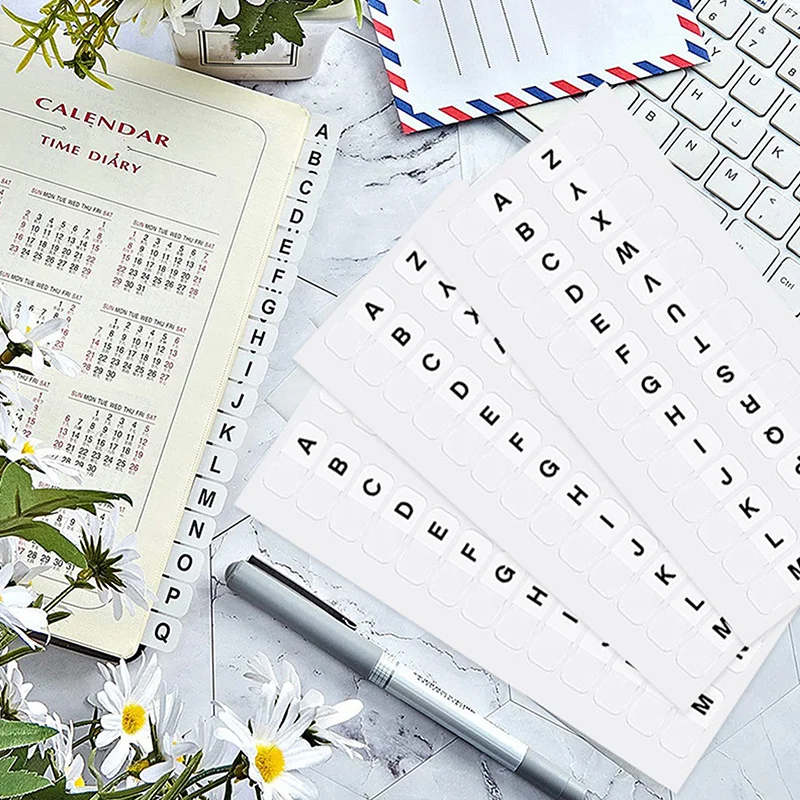 Simple Pure Transparent Index Stickers Color Label Stickers DIY Sticky Notes Office School Supplies