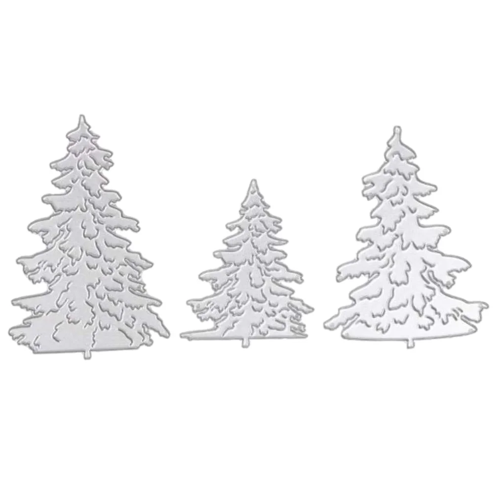 

3Pcs Christmas Tree Cutting Dies Metal Stencils Template for Cards Scrapbooking Craft Cutting Dies Paper Embossing