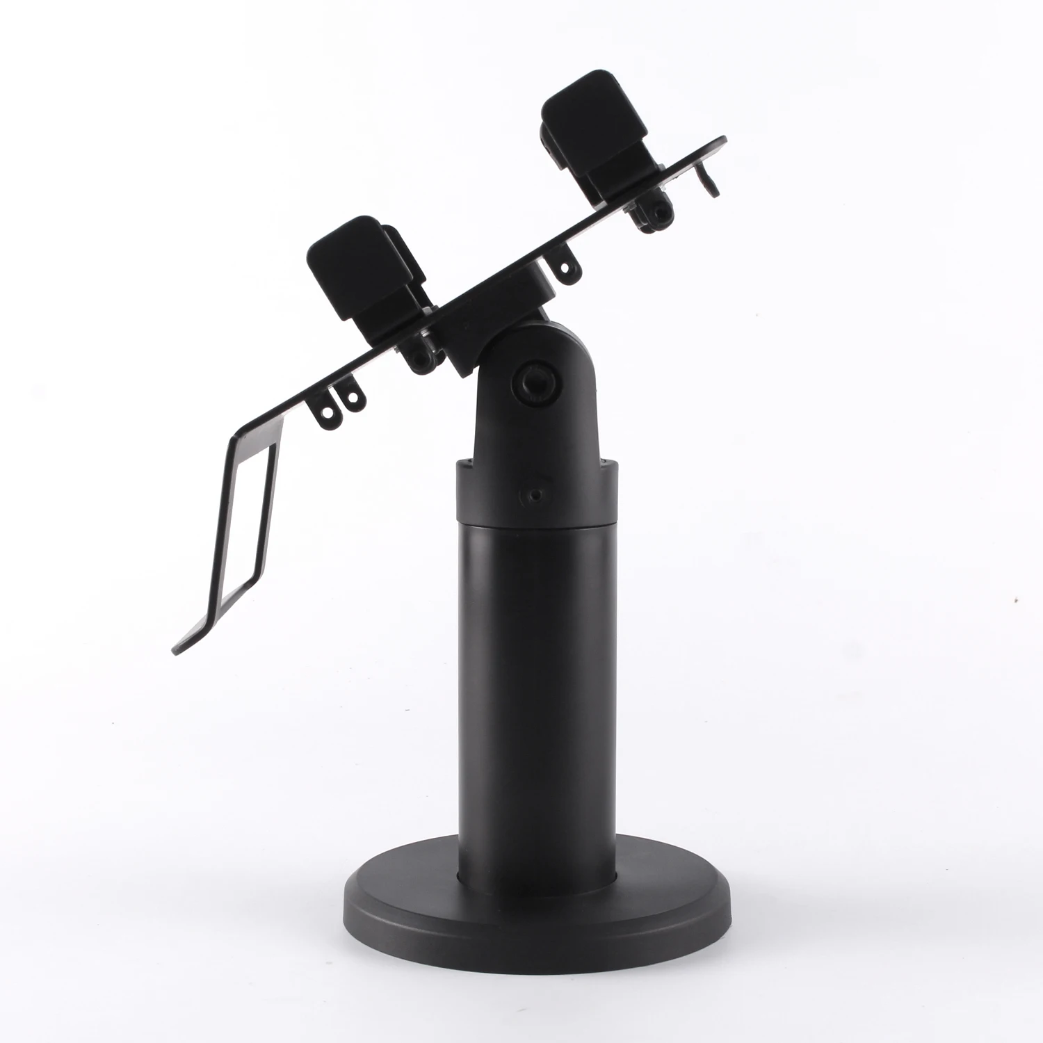 Black Color Strong ABS + Metal Flexible Adjustable Angle 3M Sticker Screw Fixed Credit Card Terminal POS Machine Stand