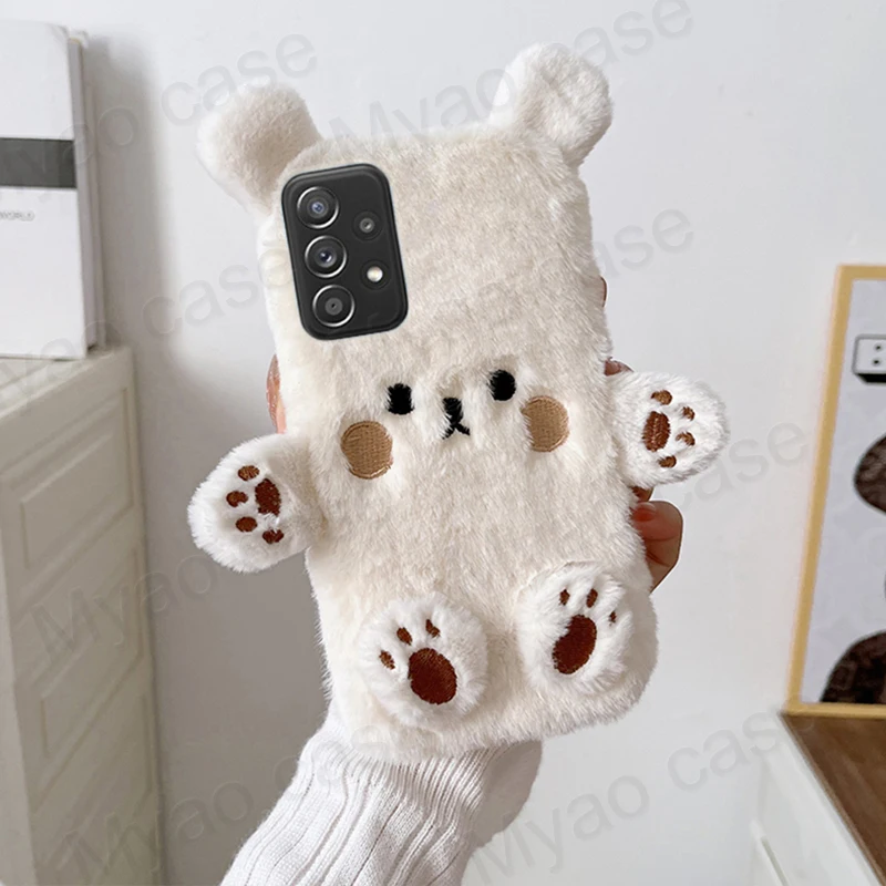 Cartoon Cute Bear Plush Fur Phone Case For Samsung galaxy A13 A23 A33 A53 A73 A12 A22 A50 A51 A52 A72 A70 A71 A11 A20 A30 A21S - AliExpress 202192403 Cartoon Cute Bear Plush Fur Phone Case For Samsung galaxy A13 A23 A33 A53 A73 A12 A22 A50 A51 A52 A72 A70 A71 A11 A20 A30 A21S - AliExpress 202192403