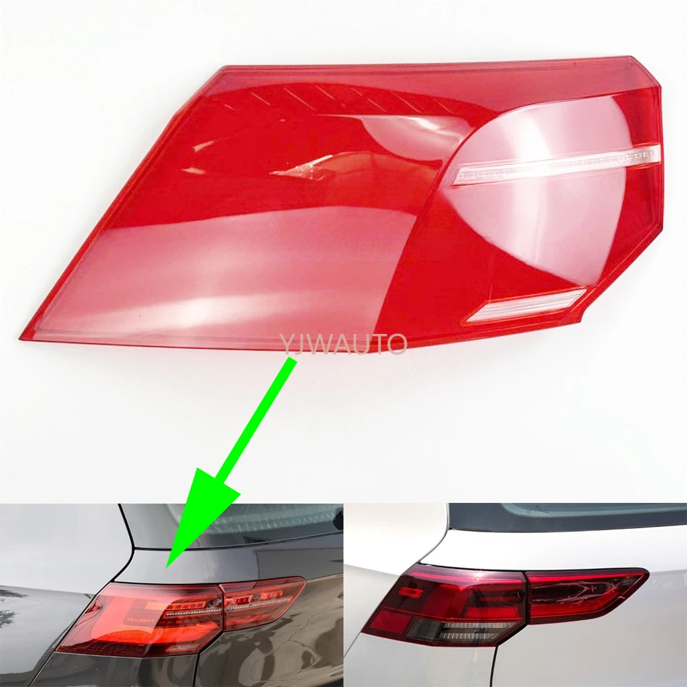 

Для VW Golf 8 2020 2021 2022, крышка заднего фонаря, автомобильный задний фонарь, линза, стекло, замена заднего абажура, оболочка