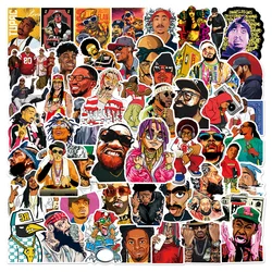 50pcs HipHop Rap Singer Rapper Stickers For Guitar Stationery Suitcase Sticker Vintage Craft Supplies Scrapbooking Materiales