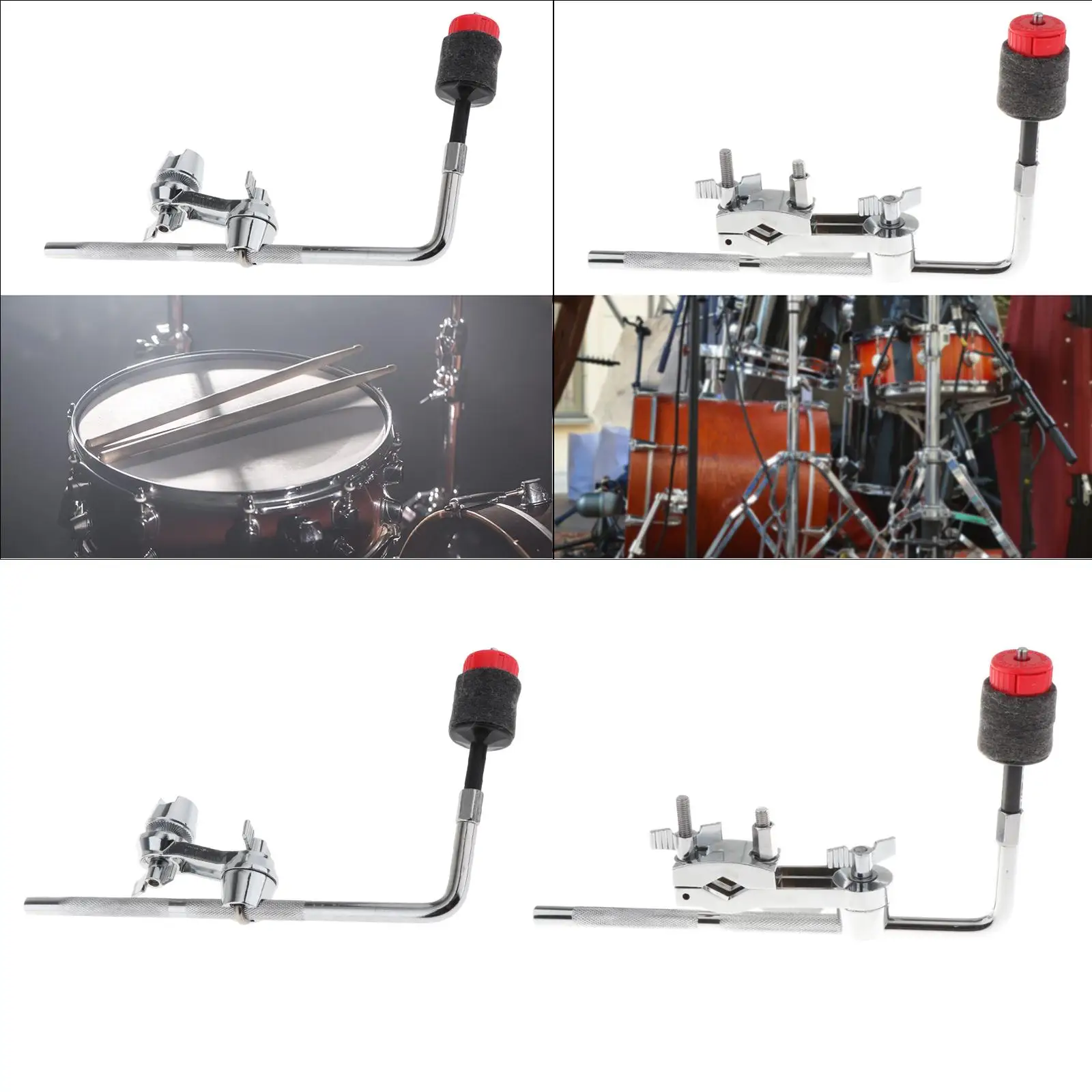 

Drum Cymbal Arm Grabber Cymbal Arm Metal with L Arm Drum Parts Fittings Adjustable Drum Cymbal Holder Drum Extension Clamp