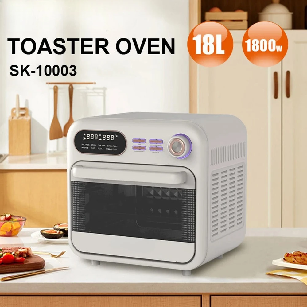 Sokany Multifunctional Air Fryer, Overheat Protection18 Liter Capacity, Toaster with Non-Slip Feet, Viewing Window