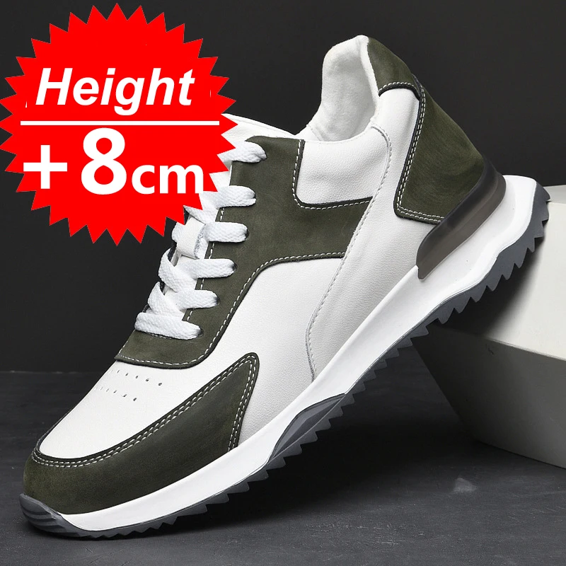 

Elevator Men's Shoes Spring autumn Trend Sports Shoes Men Sneakers Increased 8CM Casual Thick-soled Shoes