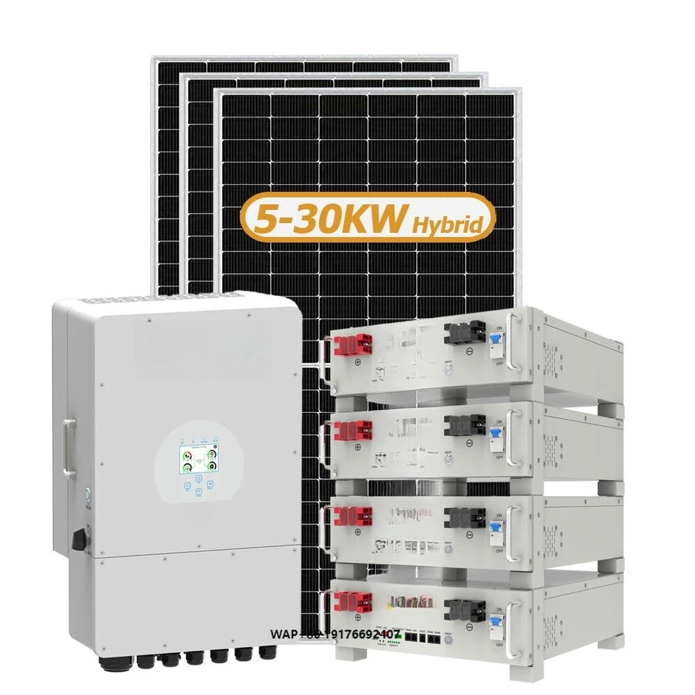 Deye Solar System Hybrid on Off Grid Solar Power System Complete Kit 15kw 10kw 25kw 20kw 30kw for Home
