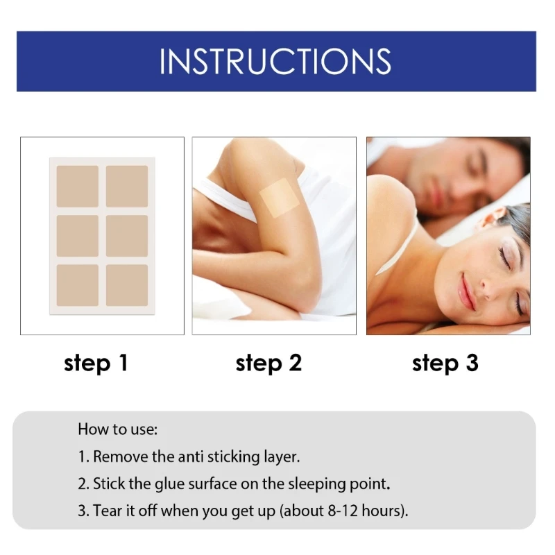 Sleep Patches Natural-Sleeping Aid | Calm and Relax Patch to Sleep-Better to Support Quality Sleep & Reduce Fatigue