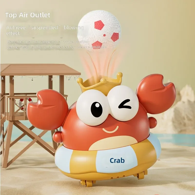 Electric Crab Suspension Ball Toy Interactive Crawling Pet for Early Education and Motor Skill Development Soft Plush