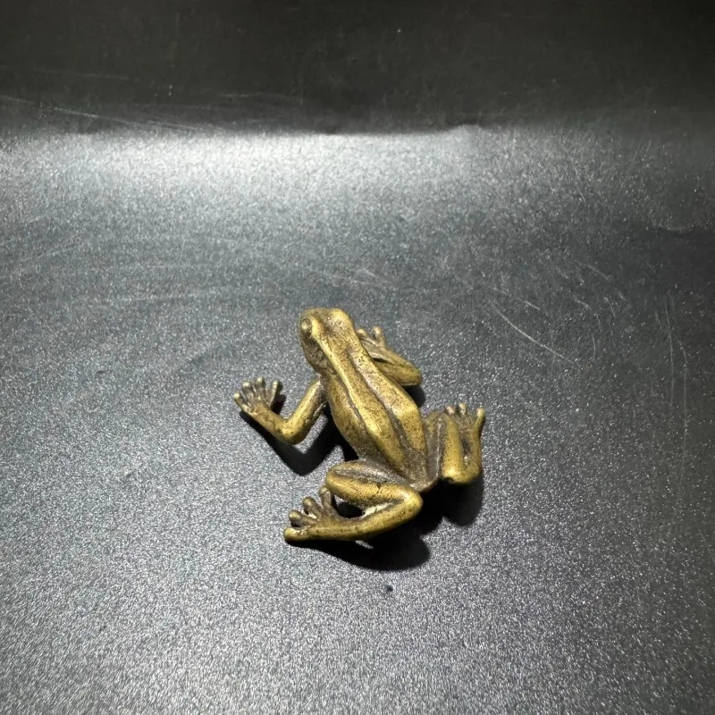 Brass Frog Small Accessories Antique Copper Art Tea Ceremony Small Copper Gas