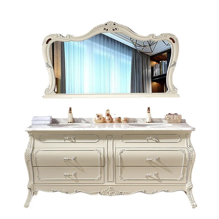 #European Style Bathroom Cabinet, Oak Bathroom, Washbasin, Washbasin, Sink Cabinet Combination, Solid Wood Bathroom, Washbasin