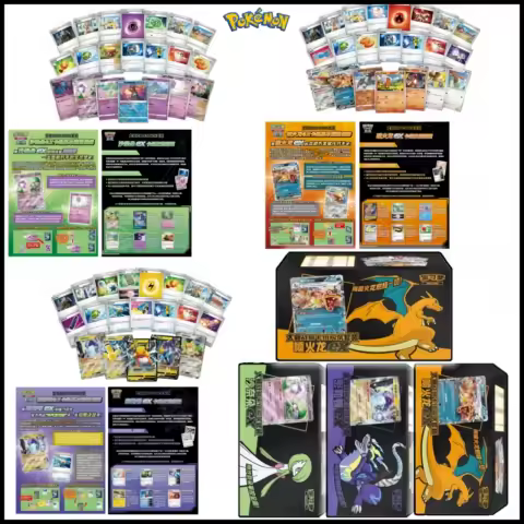 New Pokemon Ptcg Master Strategy Deck Building Set Bundle - Charizard Ex Gardevoir Ex Miraidon Ex For Tcg Players Gifts Toys