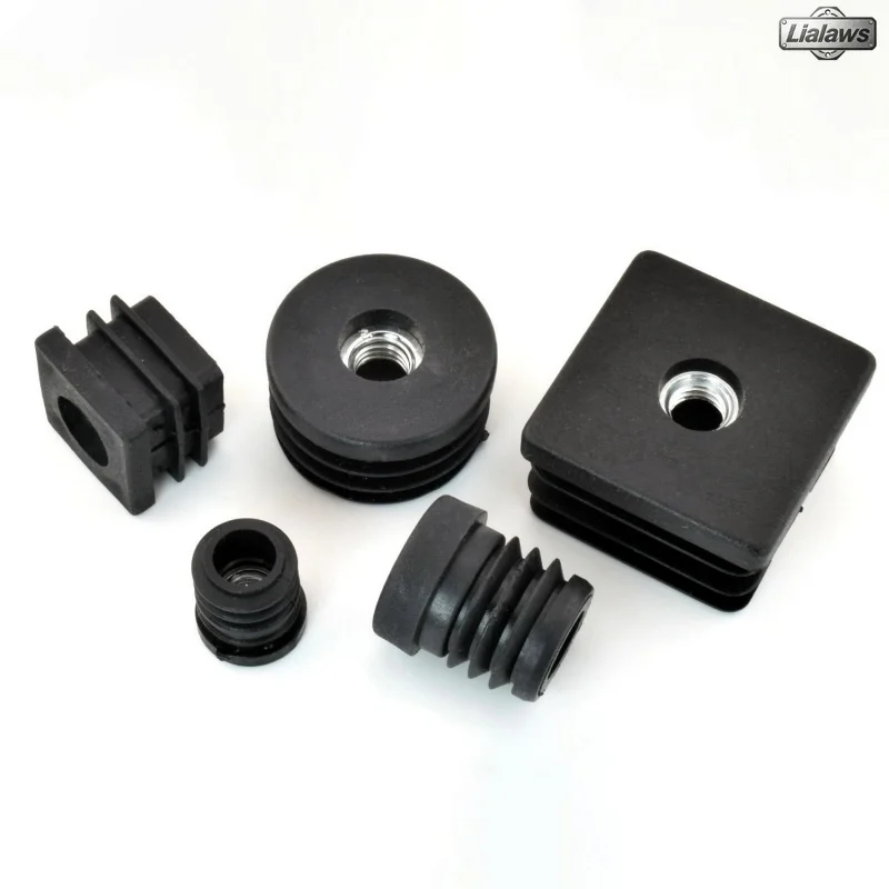 3~10pcs Black Square/Round Blanking End Caps Nut Pipe Tube Plugs Plastic M6 M8 M10 Nut Hole Plug Furniture Leg Inserts Caps