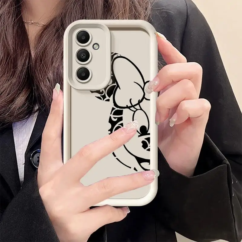 Disney Mickey Mouse Phone Case for Samsung Galaxy A25 A15 A35 A51 A55 A71 A73 A72 A52 A52s A53 A54 5G Silicone funda case