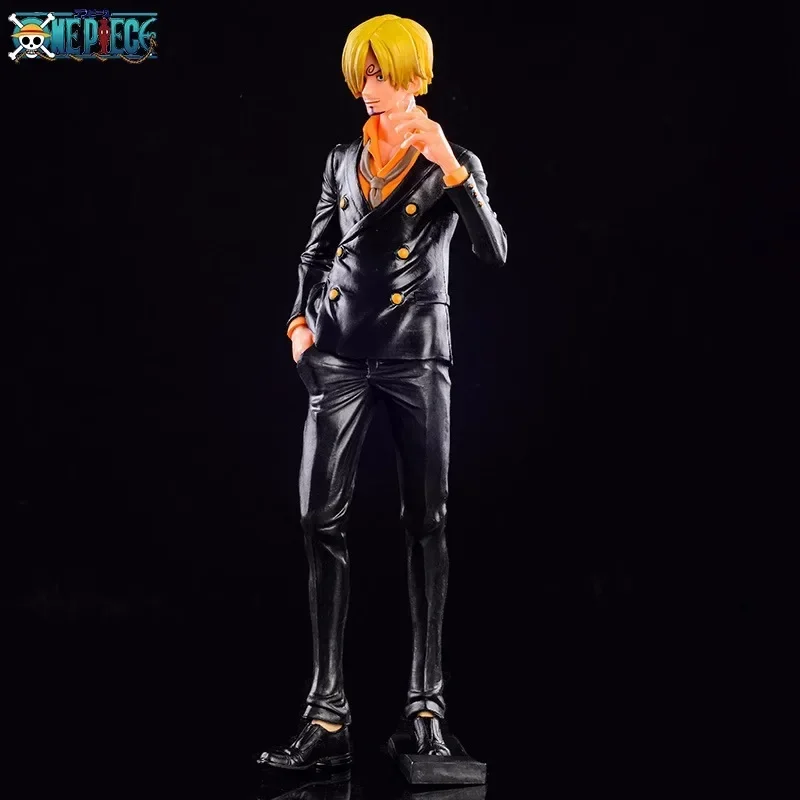 Bandai One Piece Vinsmoke Sanji Figur PVC Actionfiguren Sammlung Modell Spielzeug für Kinder Weihnachten Geburtstagsgeschenke 28 cm