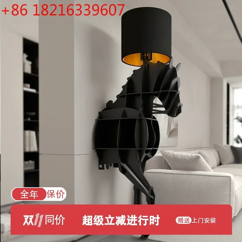 TAO Living room partition cabinet entrance to the creative room hall cabinet entrance screen art floor lamp