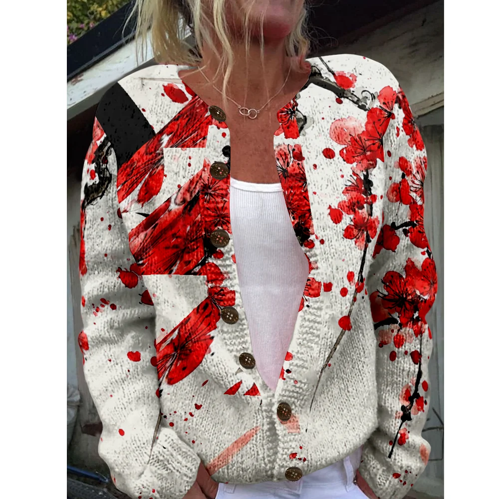 

Autumn Winter Knitted Cardigan Vintage Casual Sweater Japanese Fashion Streetwear Women Sweaters Knit Top Cozy Jumpers Fashion