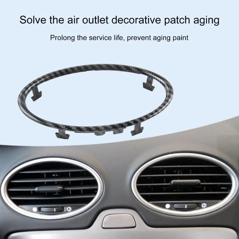 Pack of 4 Air Conditioning Outlet Frame Decoration for Car Styling Visual Appeal