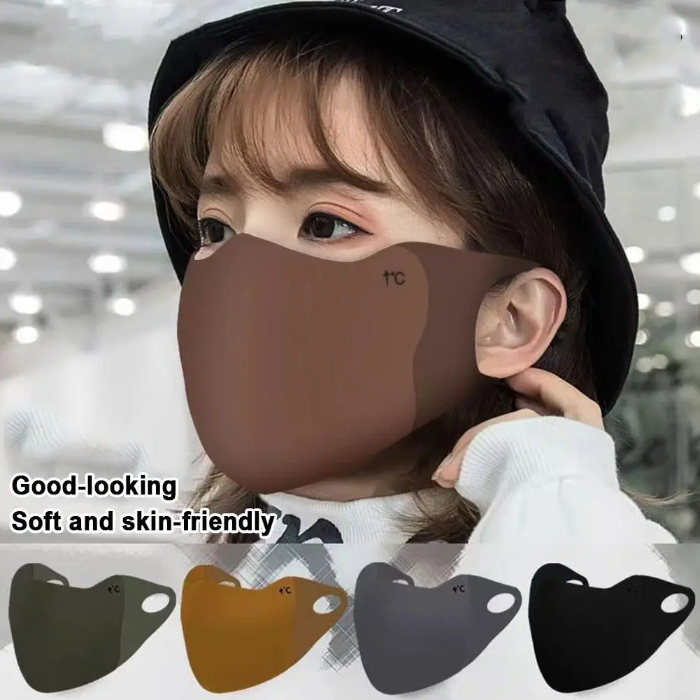 Maschere traspiranti calde autunno inverno Maschera anti-UV Maschera sportiva sottile estiva Protezione solare da golf a prova di freddo Protezione da ciclismo all'aperto A8Q0