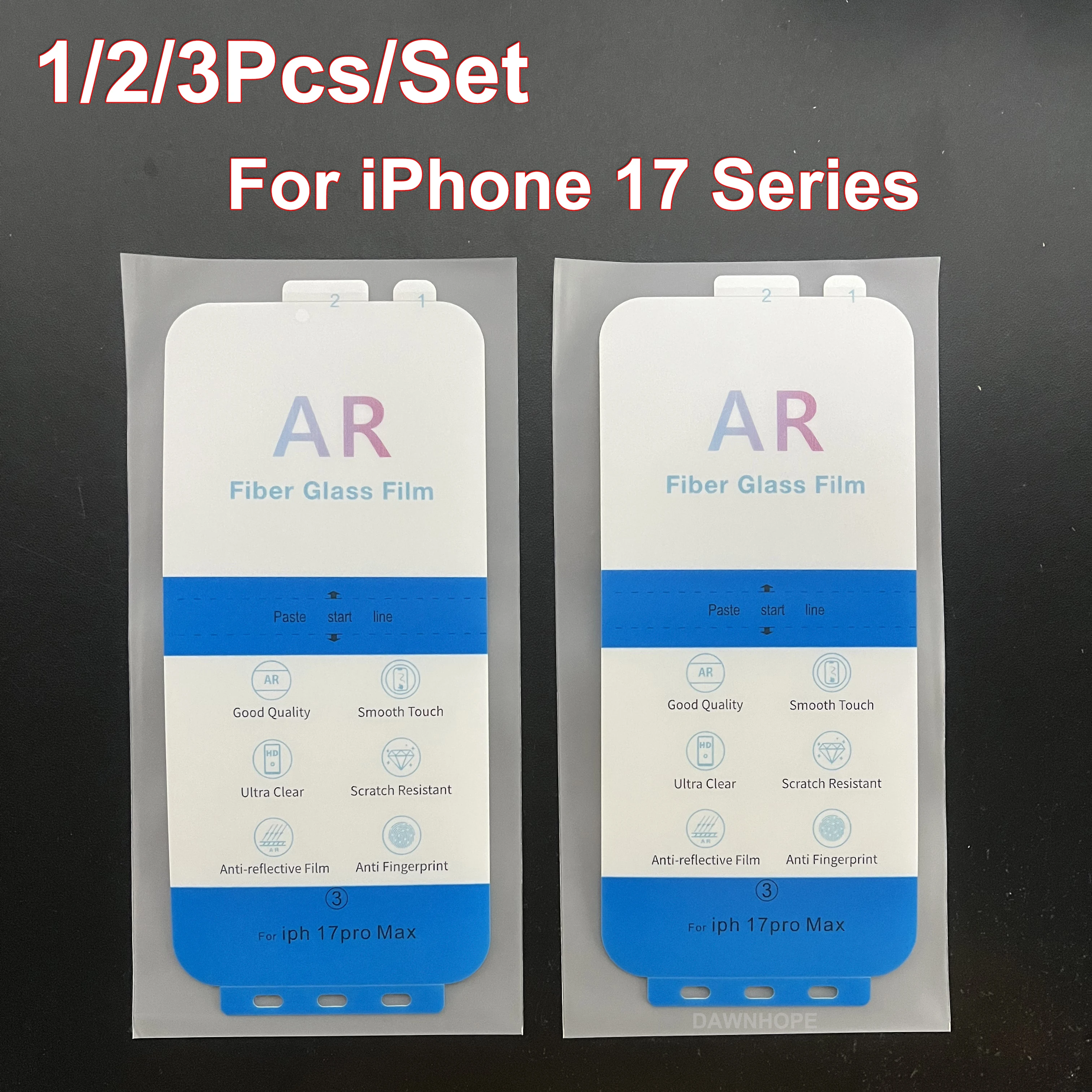 Película de fibra HD AR para Apple iPhone 17 Pro Max Protetor de tela para iPhone 17 Película protetora de ar iPhone17 17Pro 17Air