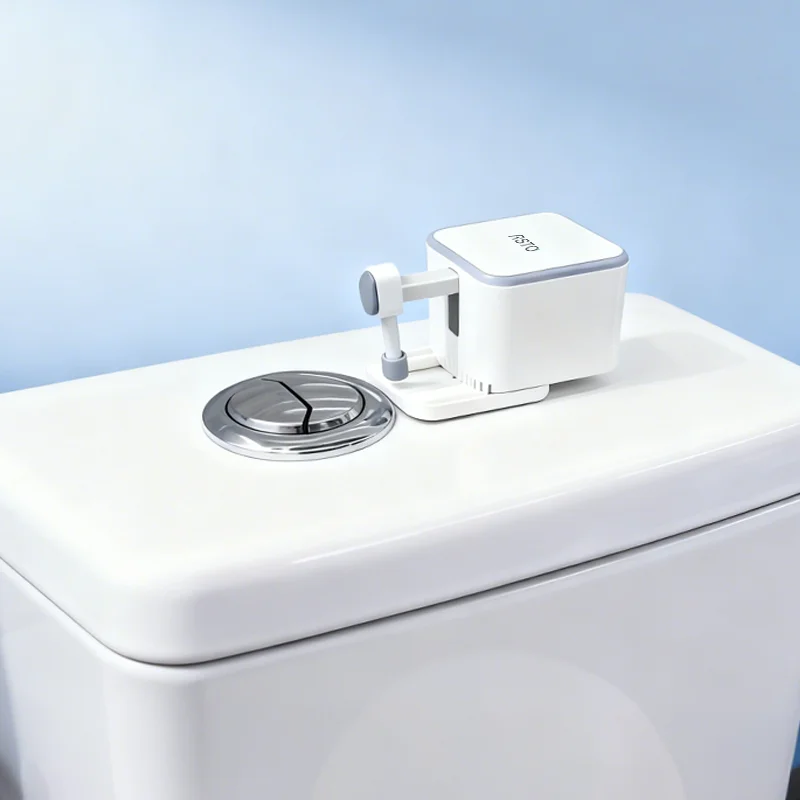 The hotel uses a contactless double flush automatic induction flush valve made of ABS material for efficient and hygienic