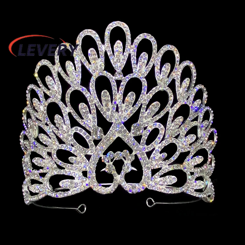 

Levery Rhinestone Crystal Tiara Headband Headpiece Queen Bridal Wedding Prom Pageant Party