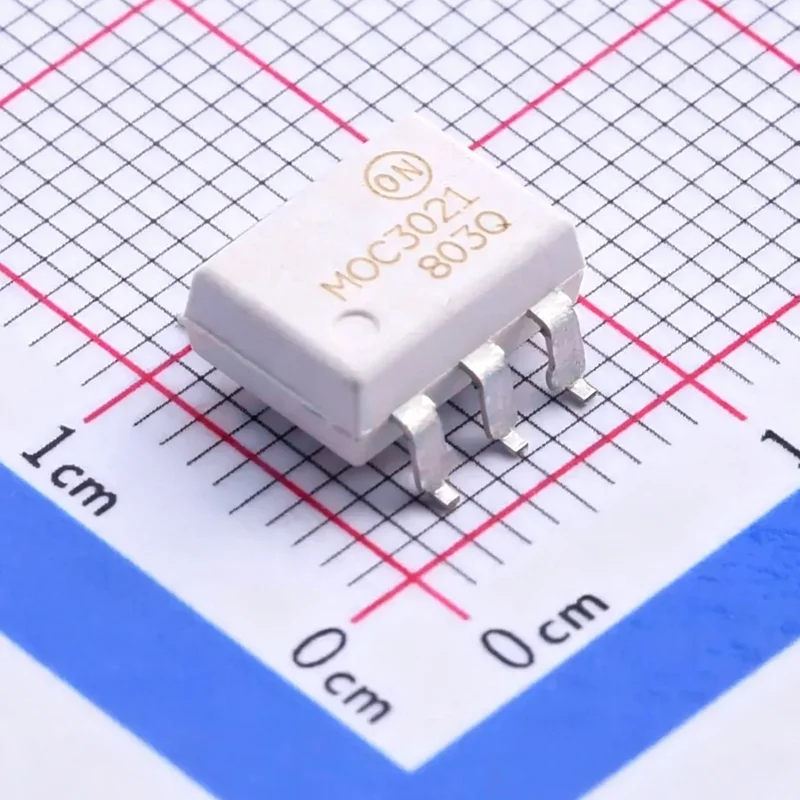 20PCS/LOT MOC3021SR2M marking MOC3021 Optoisolator Triac Output 4170Vrms 1 Channel 6-SMD