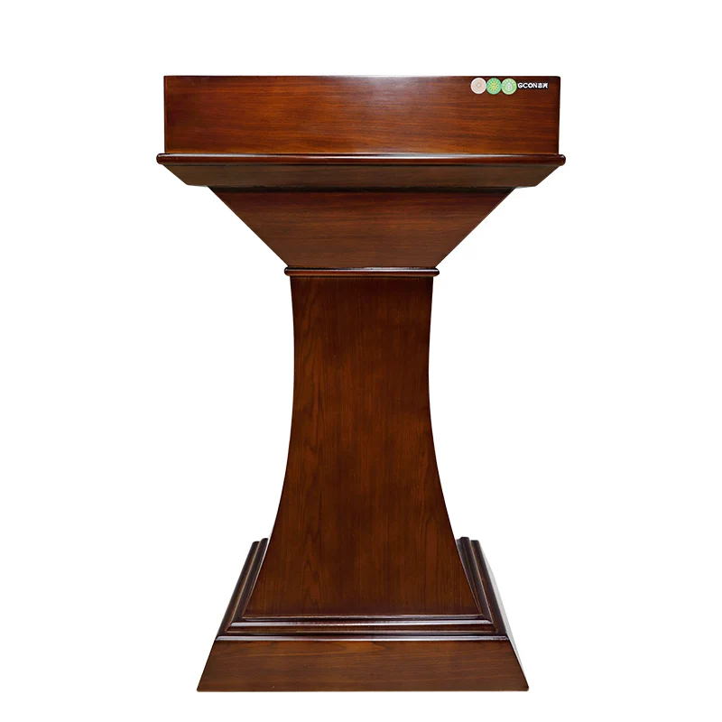 High Quality Wood Standing Lecterns Podium For Church School Hotel