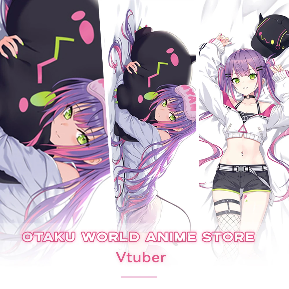 Vtuber Dakimakura Anime Otaku Waifu Decor 2-Side Printed Hugging Body Pillow Case Cushion Pillow Cover Bedding Decor