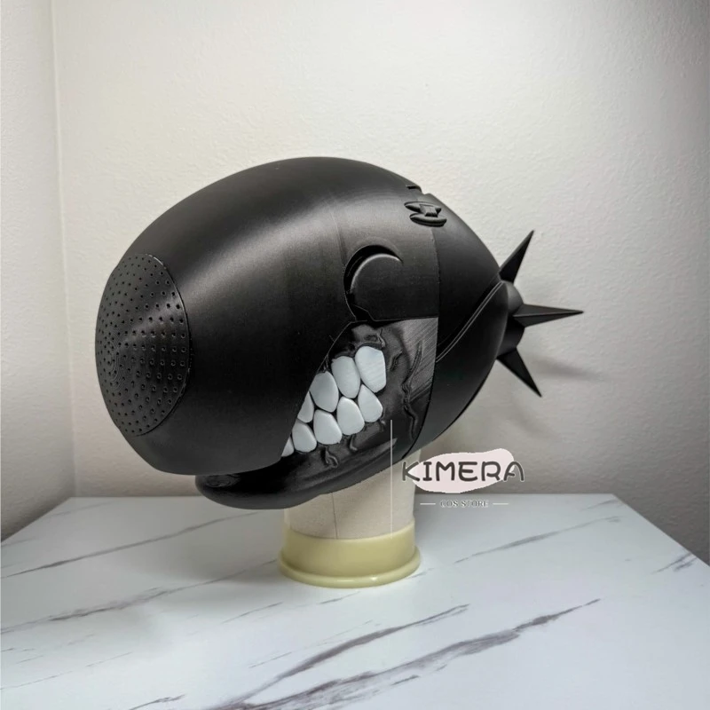 Animes Saw Can Wear Reze Helmet Punk Cosplay Saw Bombs Luminous Eyes Masks Denjii Cyber Accessories Handmade Outfit Props Sexy view 6
