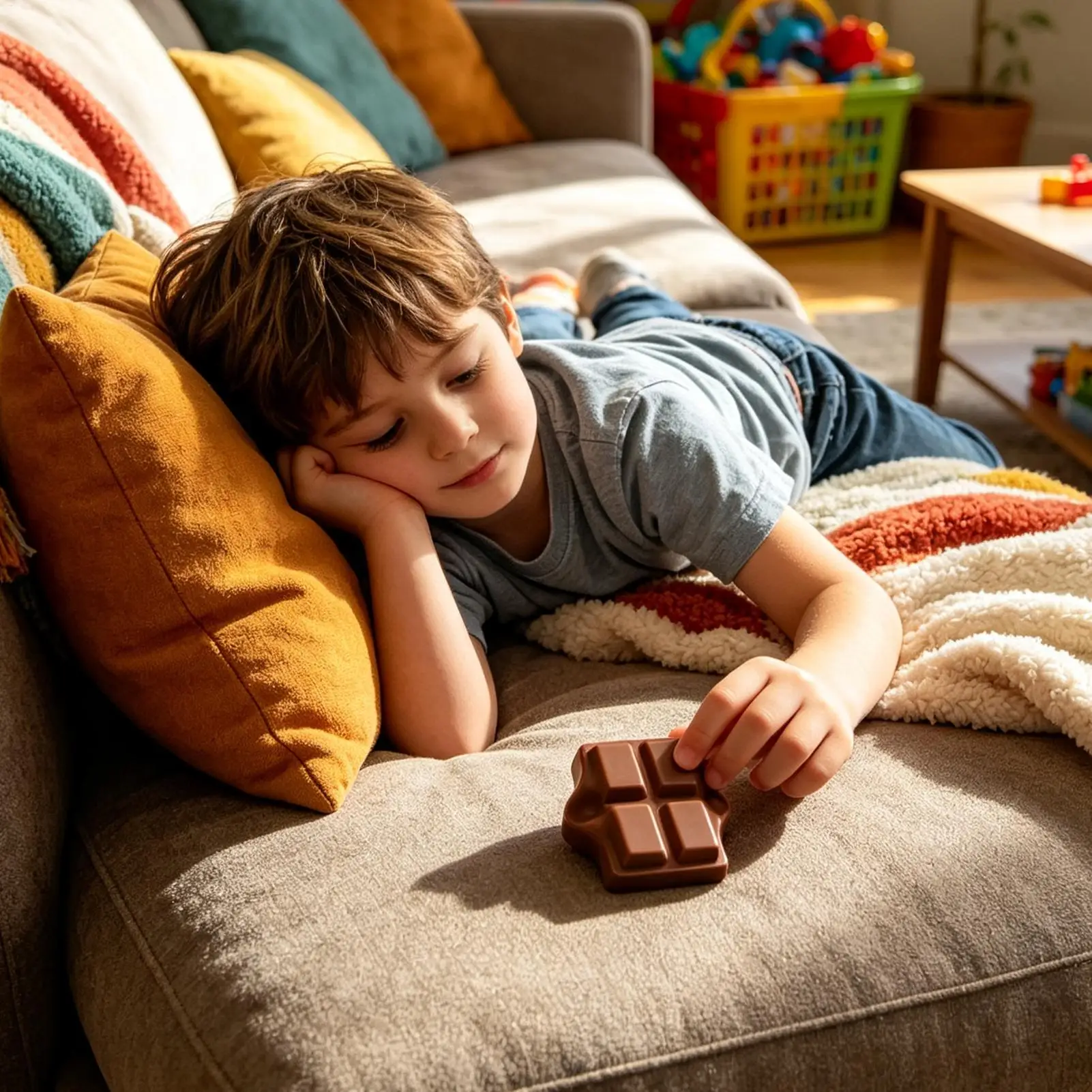 Sensory Squeeze Toy Soft Realistic Chocolate Slow Rising Portable Pinch Squeeze Toy For Home Travel School Car Trip Waiting