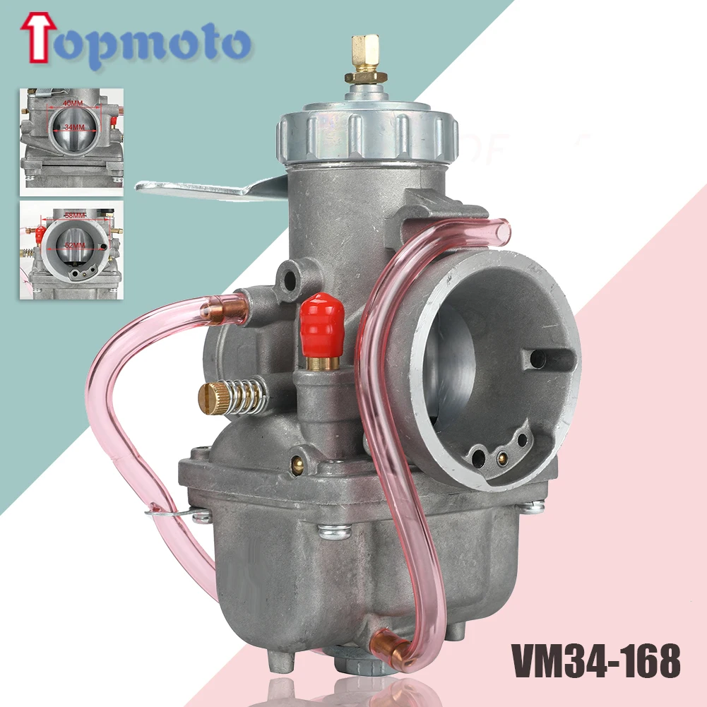 

Motorcycle Carburetor For Mikuni VM34 34 mm Round Slide VM34-168 42-6015 VM34SC Carb Motorcycle Carb Accessories Aluminum Alloy