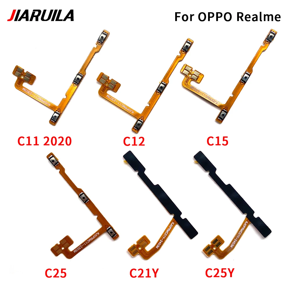 For Oppo A94 5G Find X3 Realme 9 10 Pro C11 2020 2021 C12 C15 C17 Power Switch On/Off Button Volume control Key Button Flex