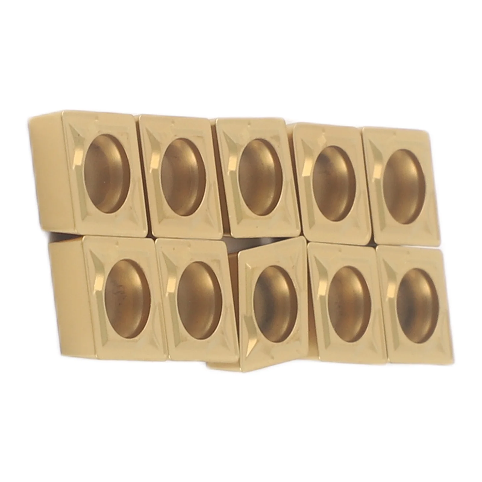 10pcs CCMT 060204 Carbide Inserts US735 Grade CNC Metalworking Tool Set for Finishing and Finishing with Stable Performance
