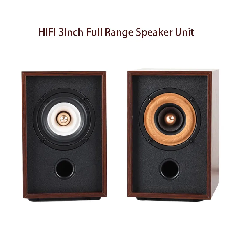 Home Passive Wooden Speakers Unit HIFI Portable Audio Loudspeakers Monitor Sound Box 3Inch Full Range Speaker 4 8 Ohm