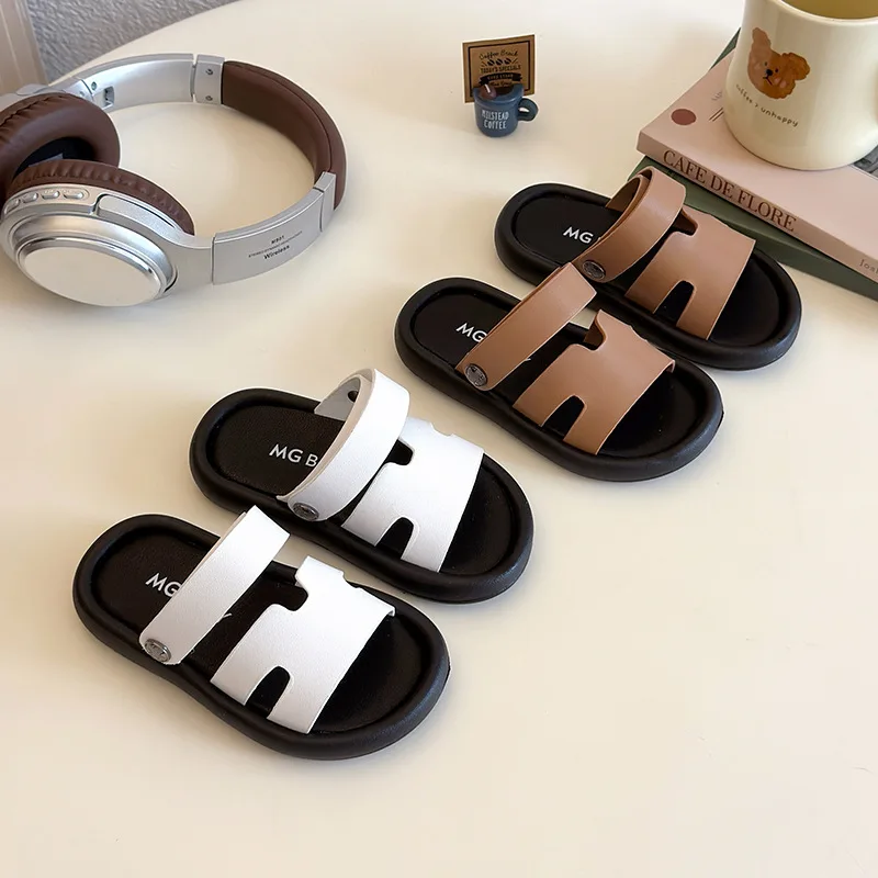 

Boys Girl Breathable Lightweight Beach Sandals Slides Clogs Kids Toddler Baby Soft Non Slip Comfort Unisex Children Slippers