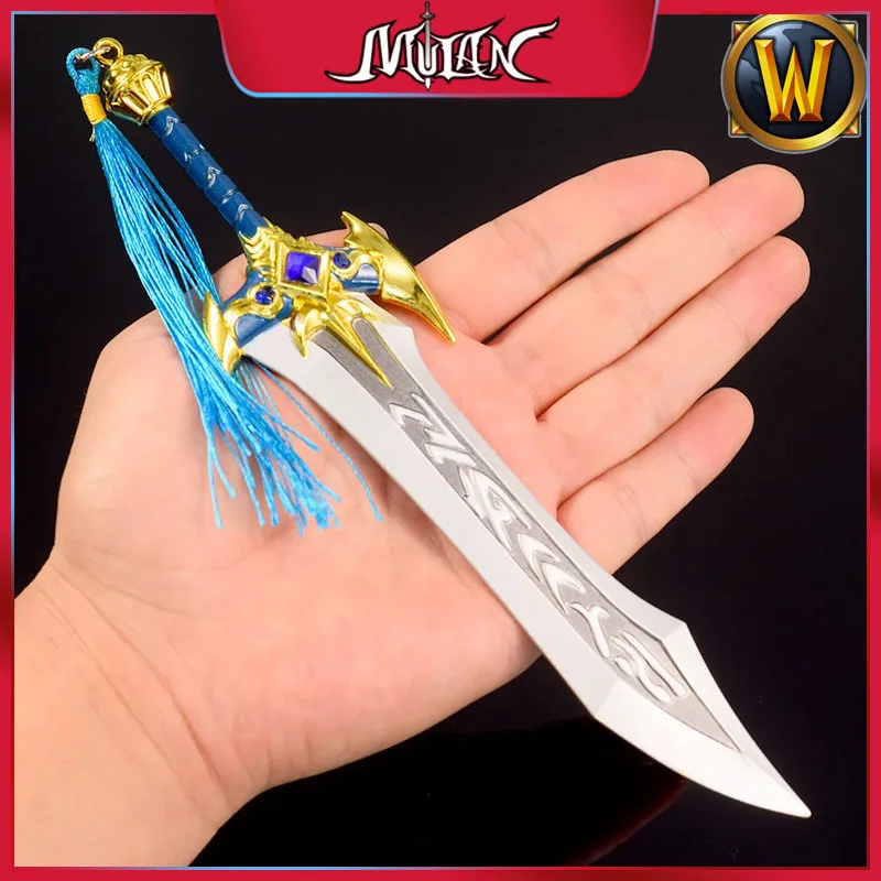 

Game World of Warcraft Series 21cm Quel Serrar Metal Model Real Steel Katana Safety Cospaly Prop Collectible Craft Ornaments Toy