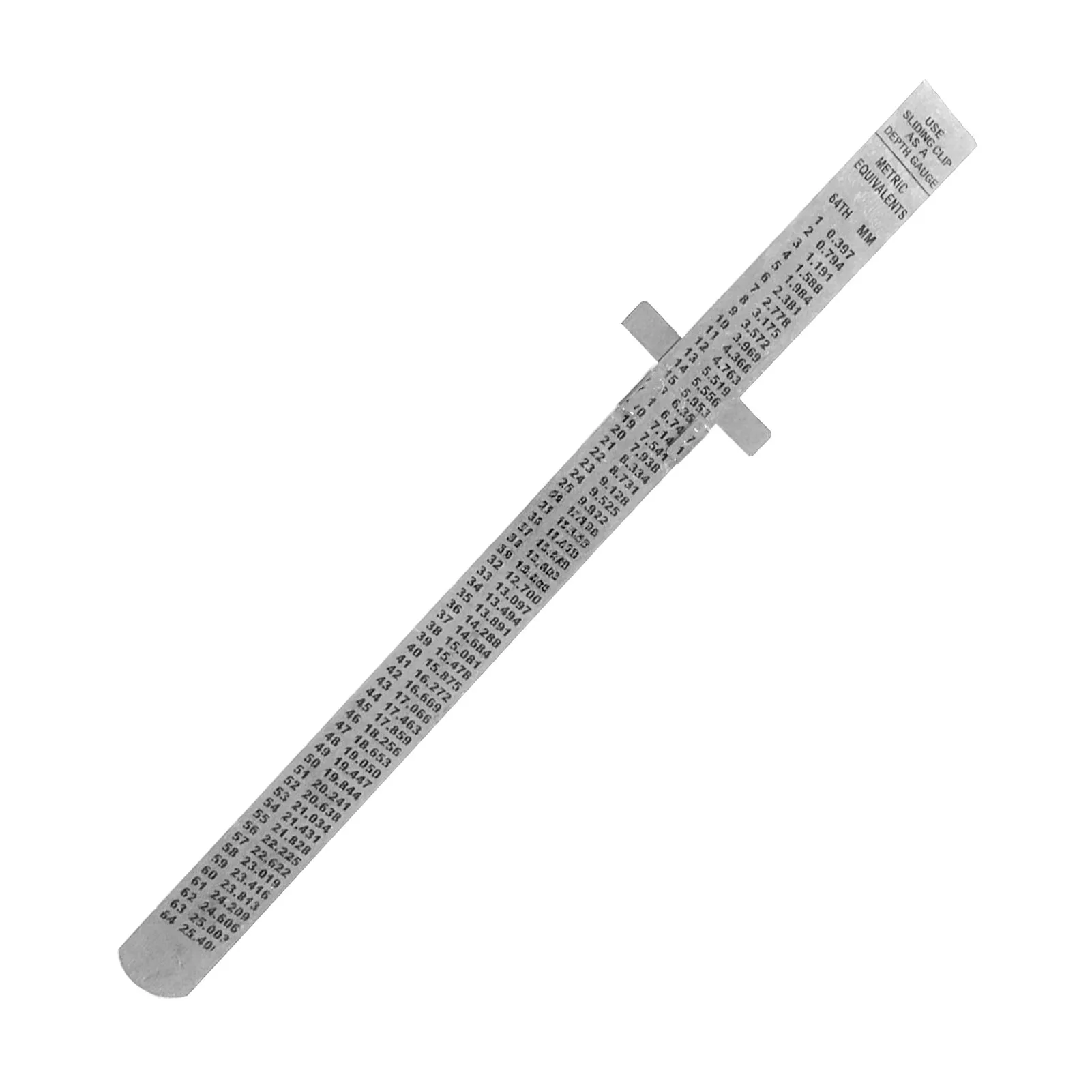 6inch Ruler Precision Stainless Steel Ruler with Clip Depth Height Measuring Tool