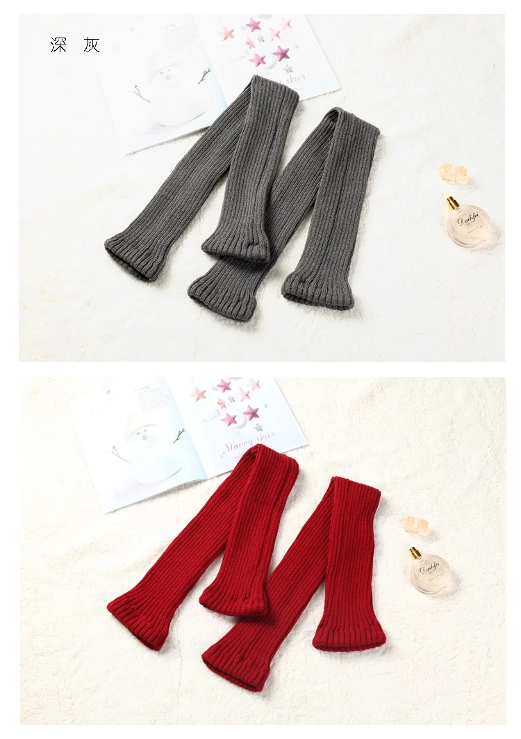 80cm Lila Herbst Und Winter Neue Yoga Socken Gleitschutz Dance Pile Wolle Strickte Weibliche Beinlinge Warme Wachen – Detail 20