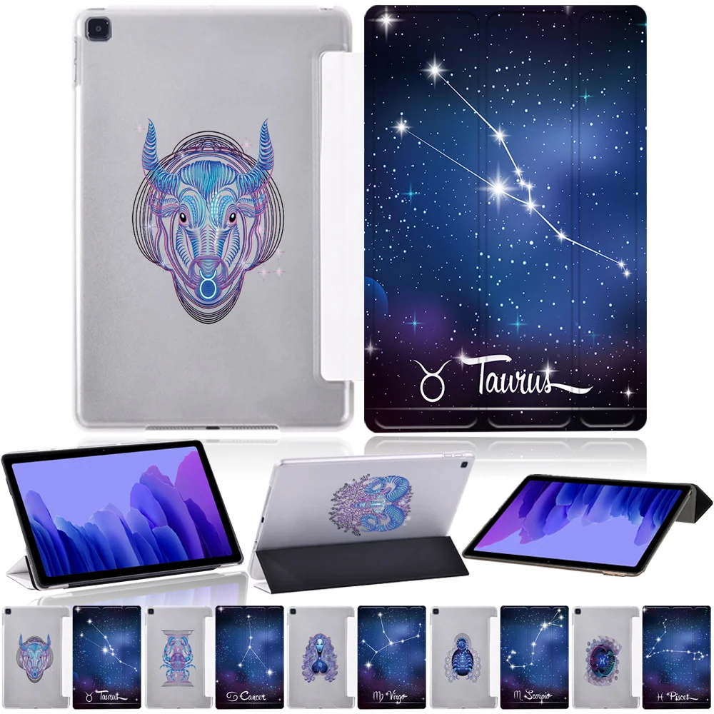 Tri-fold Tablet Case for Samsung Galaxy Tab A7 10.4 T500 T505/Tab A 10.1 T510 T515 Folding Cover - Shockproof Star Series Funda