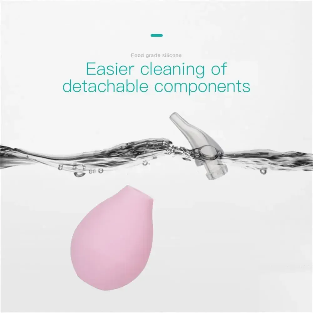 Droplet Shape Baby Newborn Nasal Aspirator Suction Soft Tip Mucus Vacuum Runny Nose Cleaner Baby Accessories