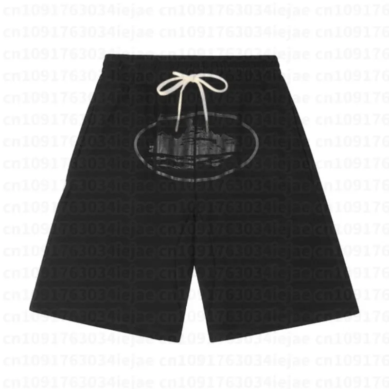 2026 Summer New Small Boat Print Breathable Loose Casual Harajuku Y2K Fashion Brand Adults/Kids Sports Shorts