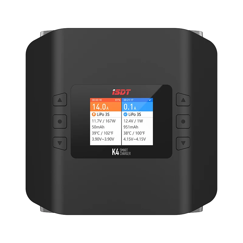 

ISDT K4 Dual Mode Smart Balance AC 400W DC 600W 1-8S LiPo Battery Charger Discharger