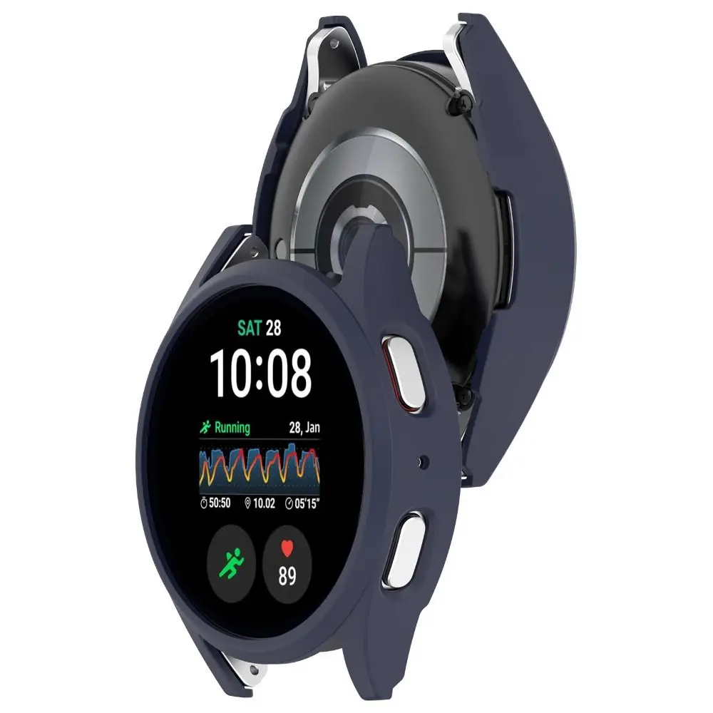 Zderzak PC Shell odporna na zarysowania twarda obudowa ochraniacz ekranu akcesoria etui na inteligentny zegarek pokrywa dla Samsung Galaxy Watch 7 40/44mm