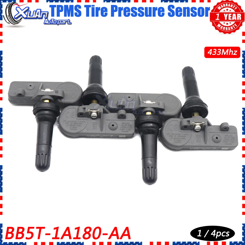 XUAN NEW TPMS Tire Pressure Sensor Monitor Systems BB5T-1A180-AA for Ford Escape Expedition Explorer F-150 Transit Focus 433Mhz