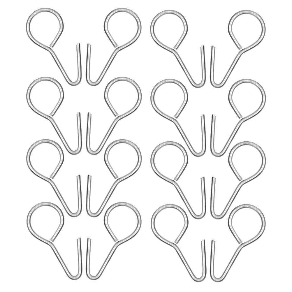 

100 шт. крючков для крепления автомобильных чехлов на сиденья, прочные, легко устанавливаемые, надежные и надёжные S-образные крючки для подушек автомобильных сидений