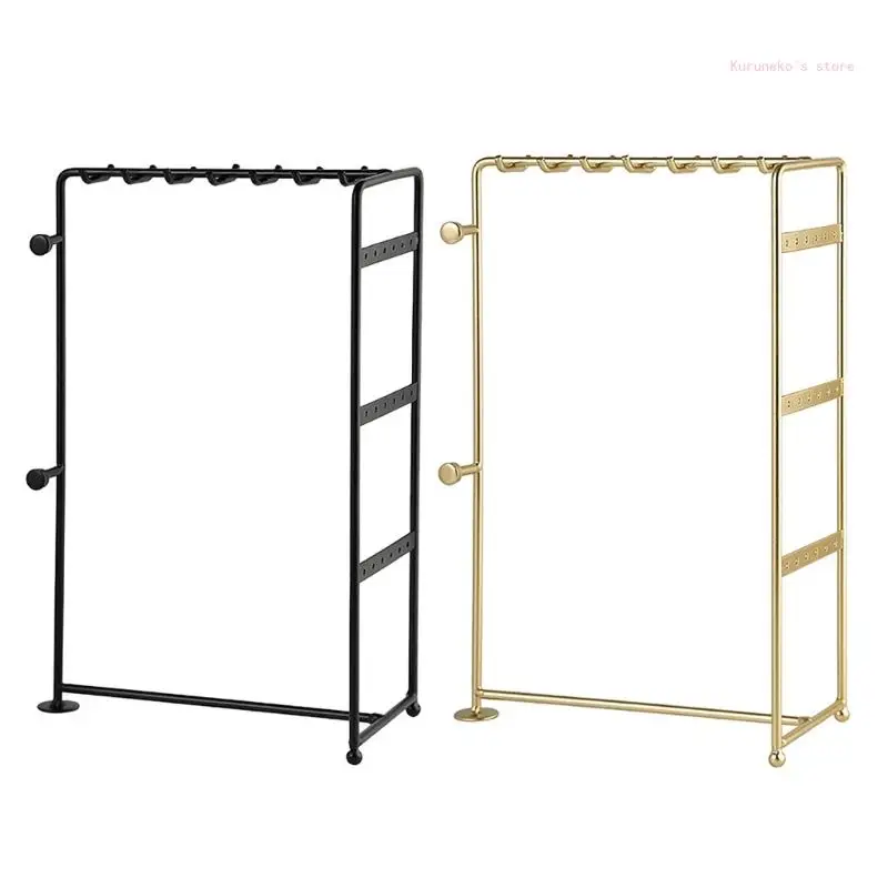 

Jewelry Display Rack Iron Stand for Organizing Home Decor Durable Jewelry Holder Storage Showcase Earring Display Stand