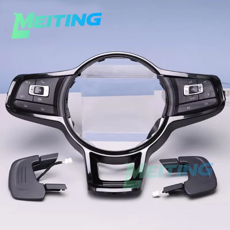 Suitable for Volkswagen Golf 7 Arteon GTI MK7 Steering Wheel Paint Frame with Multifunctional Buttons Supporting Shift Paddles
