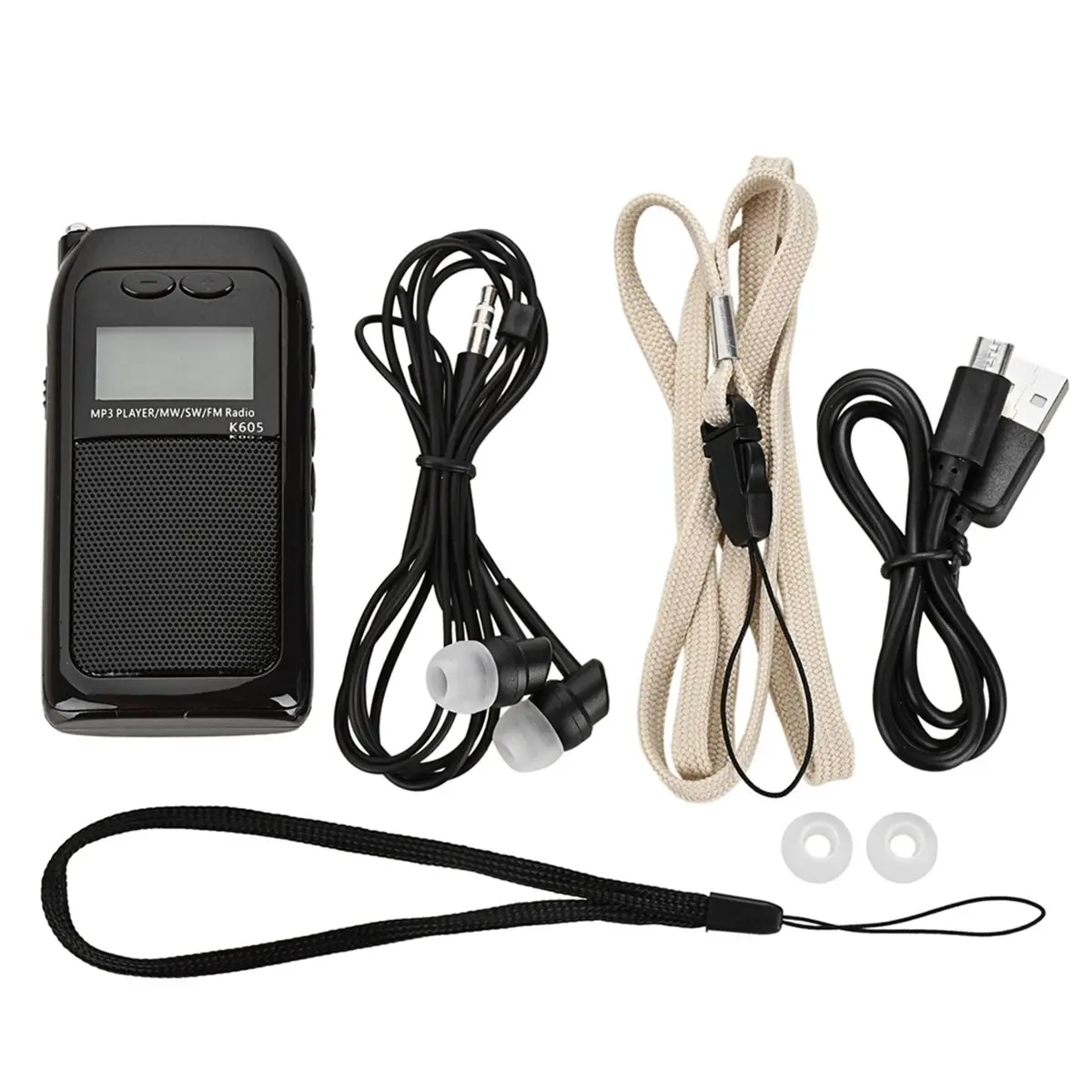 A32I Portable Radio Mini Pocket FM AM SW MW MP3 Player Stereo Digital Receiver LCD Screen Sensitivity Loudspeaker Antenna