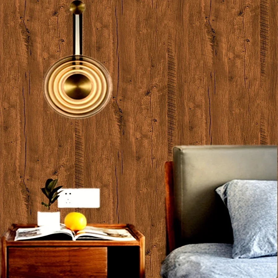 Vinyl Self Adhesive Waterproof Wallpaper for Furniture and Table Renovation Pvc Peel and Stick Removable Wood Grain Stickers